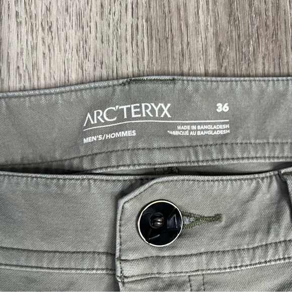 ARC'TERYX Levon Pants Men’s 36x32 Green Performance DWR Stretch Outdoors Hiking - Picture 5 of 10